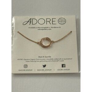 Adore Rose Gold Bracelet With Swarovski Crystals New B19